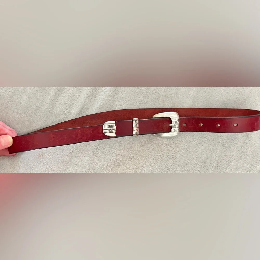 Vintage BOB DICKENS Handmade Sterling Silver Ranger Belt - 1999
